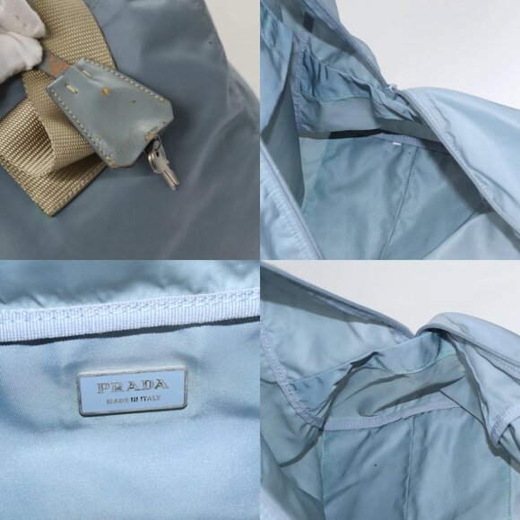 PRADA Shoulder Bag Nylon Light Blue Auth 109898 - Picture 13 of 15